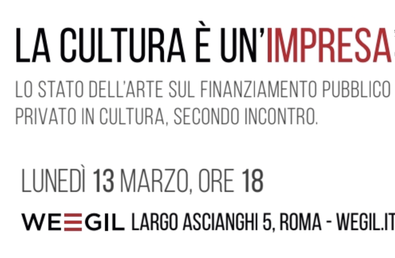 La Cultura &egrave; un&rsquo;Impresa